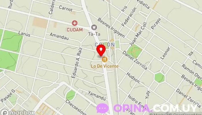 mapa de Clinica Colon Dentista en Montevideo