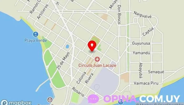 mapa de Clínica Dental - Estética & Salud Dentista en Juan L. Lacaze