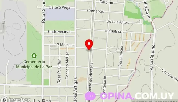 mapa de Clinica dental la paz Dentista en La Paz