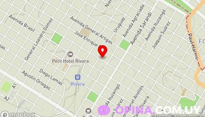 mapa de Clínica Detox Nutricionista en Rivera