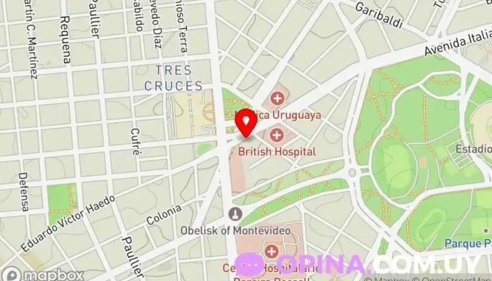 mapa de Clínica Freya Clínica especializada, Urólogo, Centro de salud y bienestar en Montevideo
