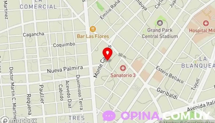 mapa de Clínica GRIP Clínica especializada en Montevideo