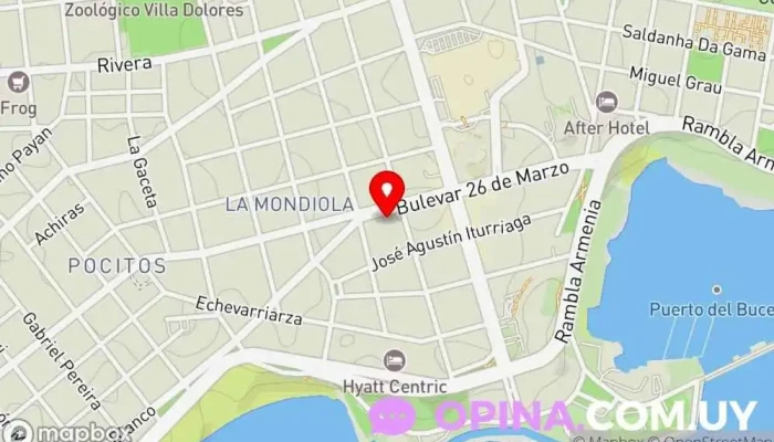 mapa de Clinica Kreiner Clínica dental en Montevideo