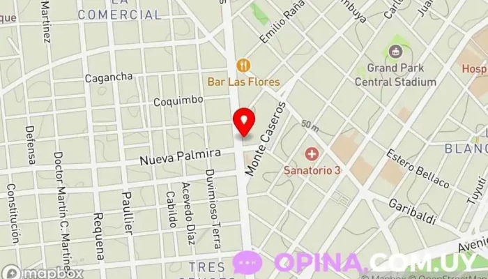 mapa de Clinica & Laboratorio Odontológico Orsi Clínica dental en Montevideo