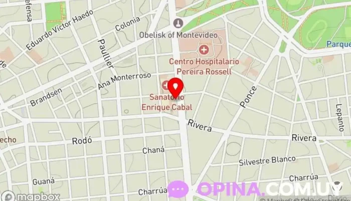 mapa de Clínica Láser Clínica ambulatoria en Montevideo