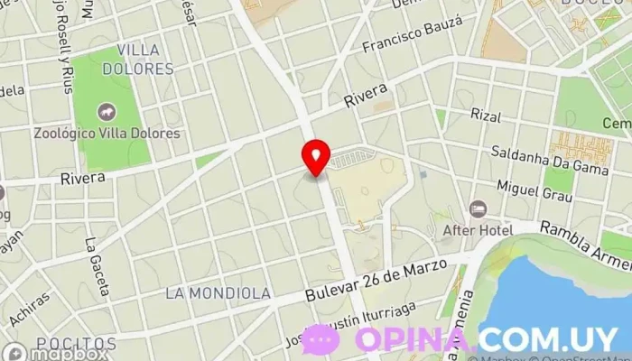 mapa de Clinica METS Clínica de medicina deportiva en Montevideo