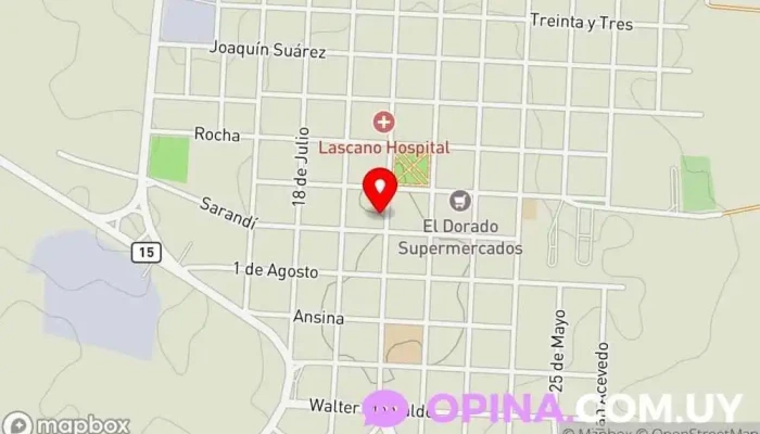 mapa de Clinica Odontologica Clínica dental en Lascano