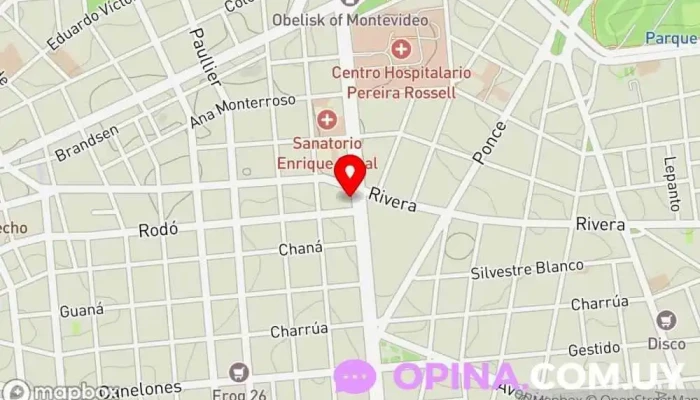 mapa de Clínica Odontológica MG Clínica dental en Montevideo