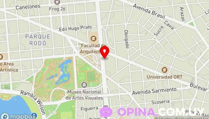 mapa de Clínica Porteiro & Pincelli Médico en Montevideo