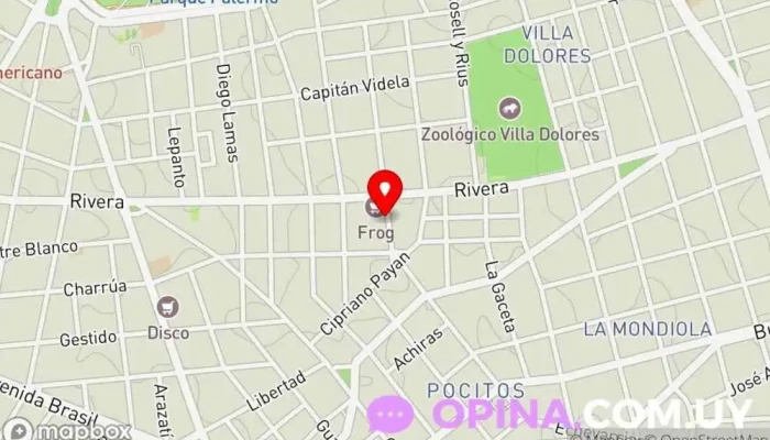 mapa de Clinica Residencial Médico en Montevideo