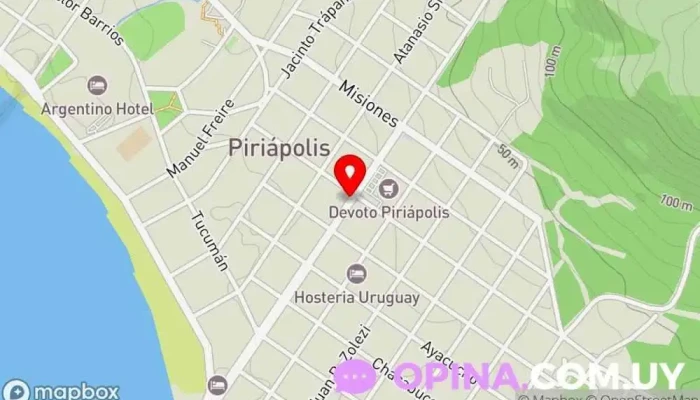 mapa de Clinica Veterinaria Piriapolis Médico en Piriápolis