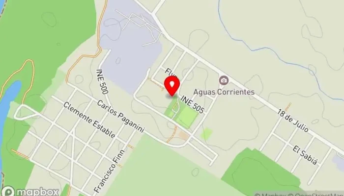 mapa de Club Atlético Aguas Corrientes . Club en Aguas Corrientes