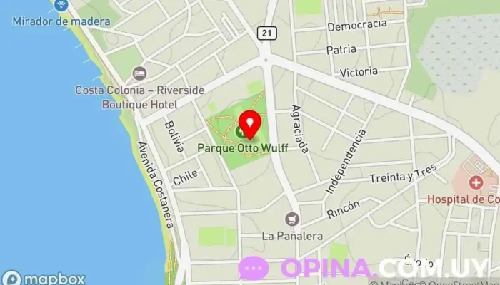 mapa de Club Barrio Otto Wulff Escuela en Col. del Sacramento