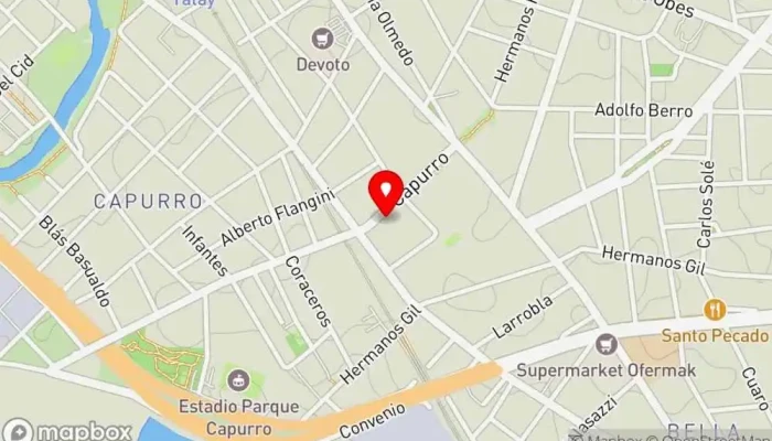 mapa de Club Capurro - cantina Tienda de alimentación en Montevideo