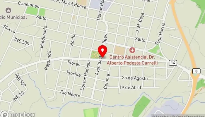 mapa de Club Centenario Club en José Pedro Varela