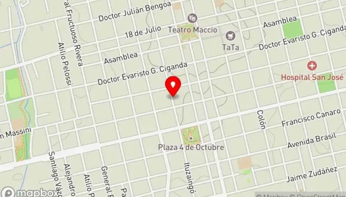 mapa de CLUB CENTENARIO Club en San José de Mayo