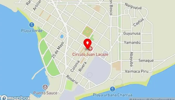 mapa de Club Cyssa Club social en Juan L. Lacaze