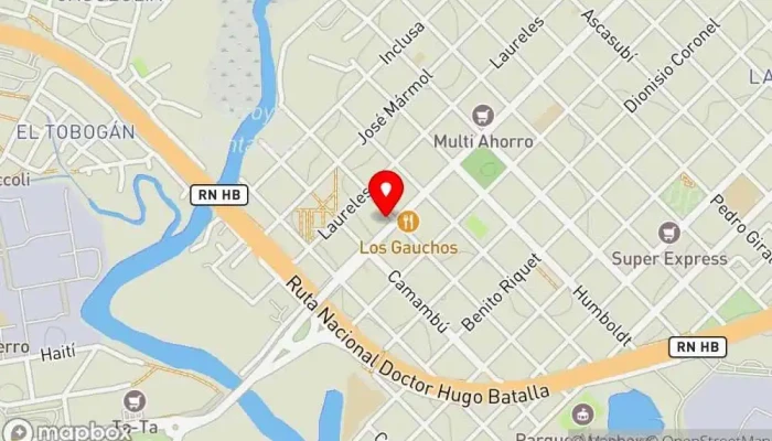 mapa de Club de bocas Recreativo Laureles Bar en Montevideo