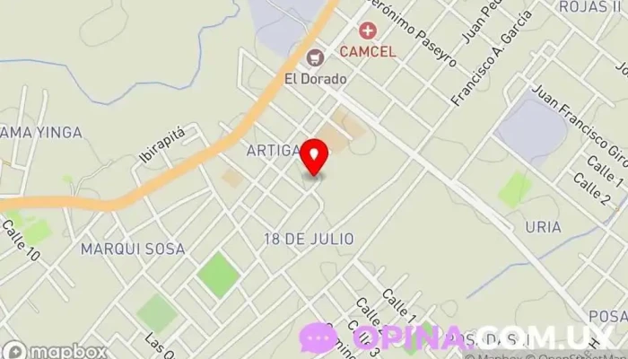 mapa de Club De Niños Rio Branco INAU Escuela en Rio Branco