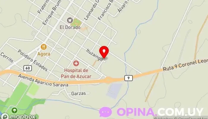 mapa de Club Del Niño Jacinto Vera Escuela en Pan de Azúcar