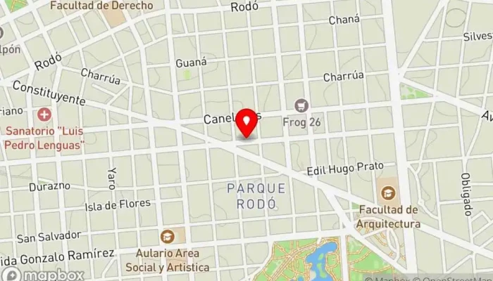 mapa de Club Durazno Club social en Montevideo