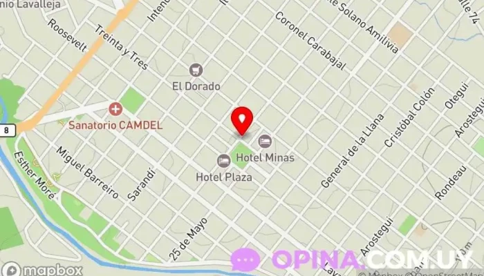 mapa de Club Minas Club social en Minas