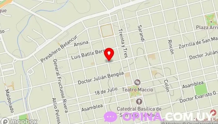 mapa de Club Natacion San José Gimnasio en San José de Mayo