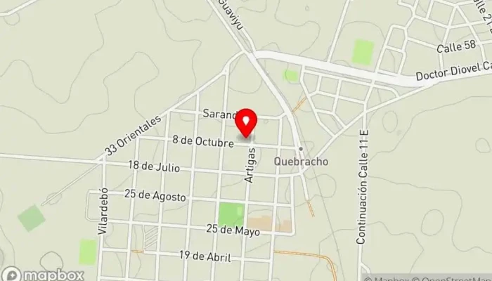 mapa de Club Quebracho Club deportivo en Quebracho