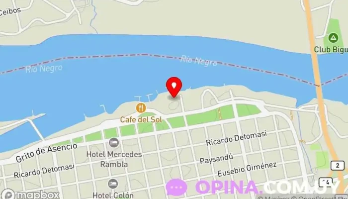 mapa de Club Remeros Mercedes Club deportivo en Mercedes