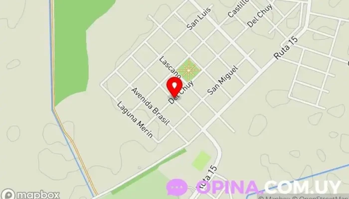 mapa de Club social cebollati Club nocturno en Cebollatí