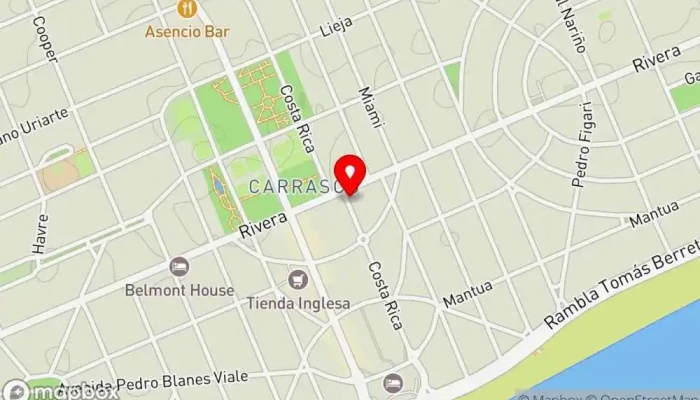 mapa de Clyde's Pub restaurante en Montevideo