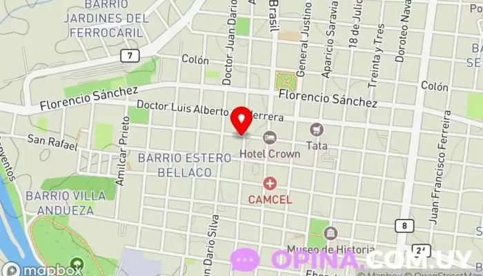 mapa de CME Consultorio Médico Ecográfico Clínica ambulatoria en Melo