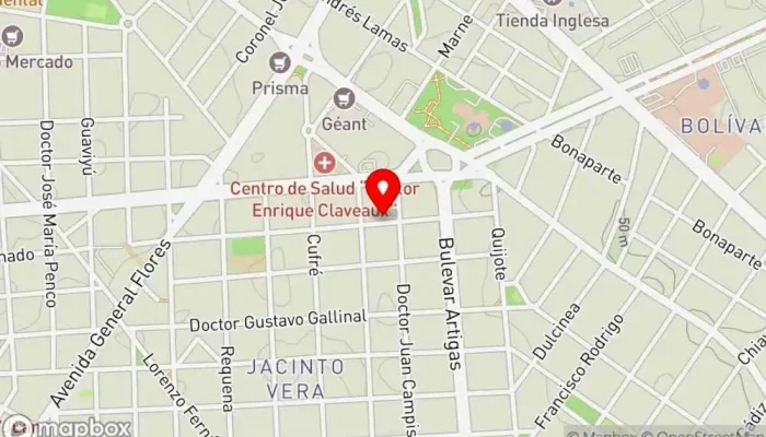 mapa de Coffee & Chela Cafetería en Montevideo