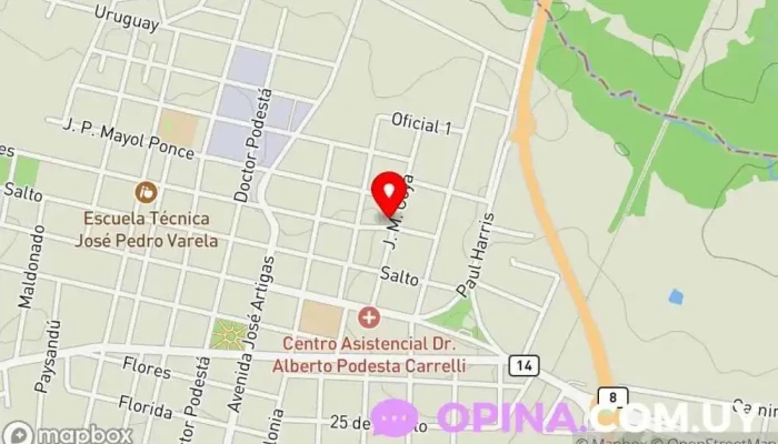 mapa de Colegio De La Presentación Colegio religioso en José Pedro Varela