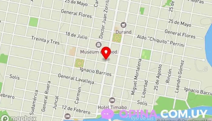 mapa de Colegio del Carmen Escuela en Carmelo