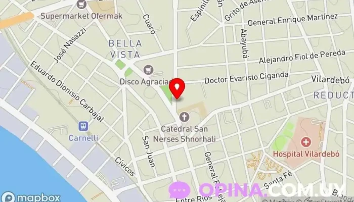 mapa de Colegio Gandhi Escuela en Montevideo