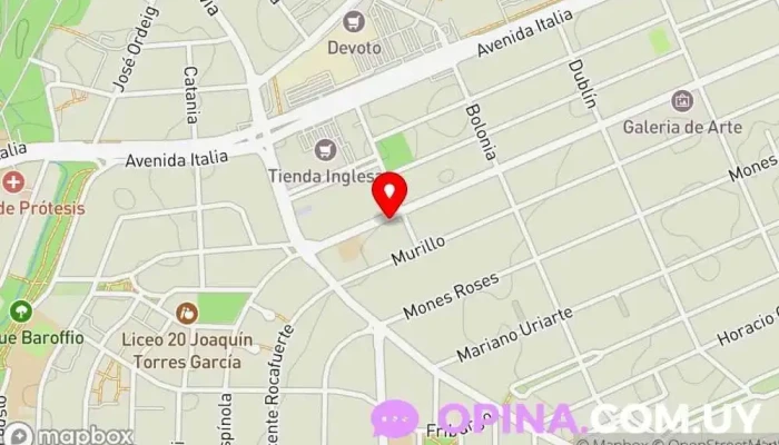 mapa de COLEGIO IMAGINATE Escuela, Colegio bilingüe en Montevideo