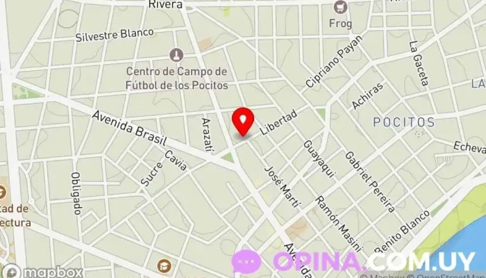 mapa de Colegio Jean Piaget nivel inicial Escuela en Montevideo