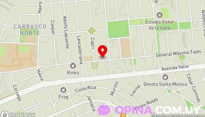 mapa de Colegio Jesús María Colegio bilingüe en Montevideo