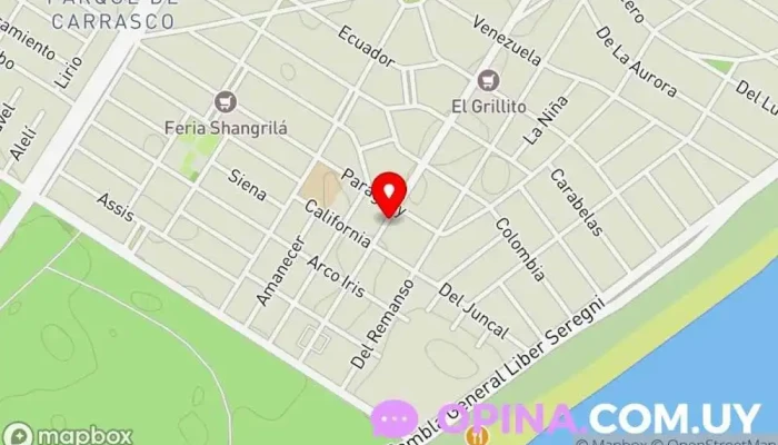 mapa de Colegio Juan Salvador Gaviota. Centro educativo, Programa de actividades extraescolares en Ciudad de la Costa