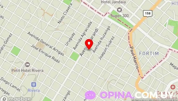 mapa de Colegio Julio Verne Escuela de primaria en Rivera