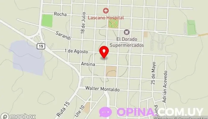 mapa de Colegio Maria Auxiliadora Escuela en Lascano