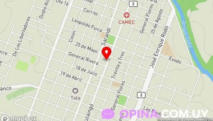 mapa de colegio misionero  en Rosario