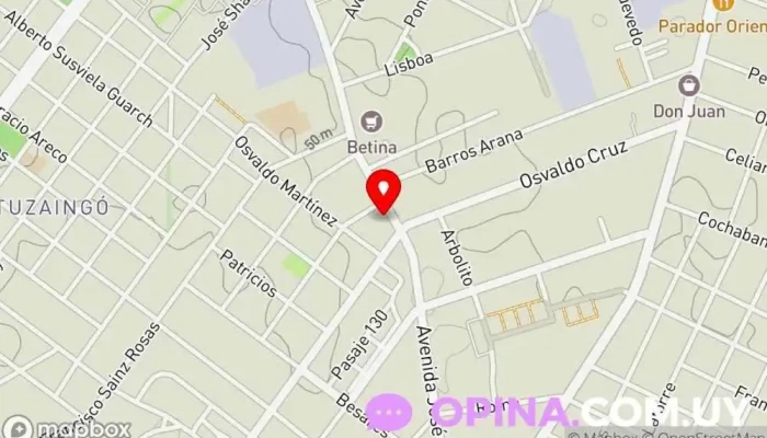 mapa de Colegio NUEVA GENERACIÓN Escuela en Montevideo