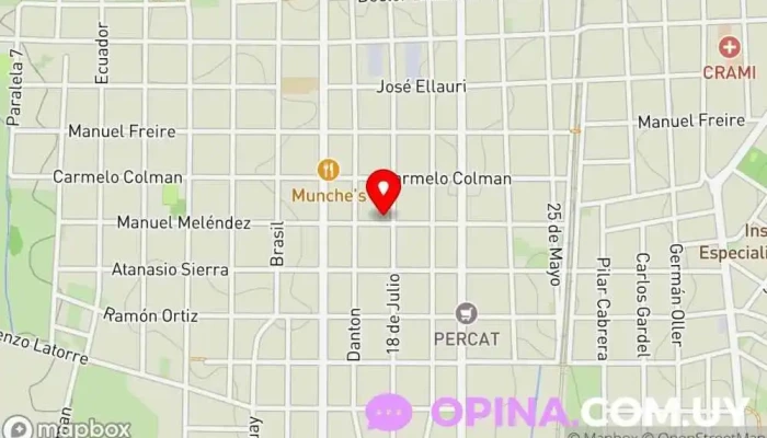 mapa de Colegio Nuevo Fabini Centro escolar en Las Piedras