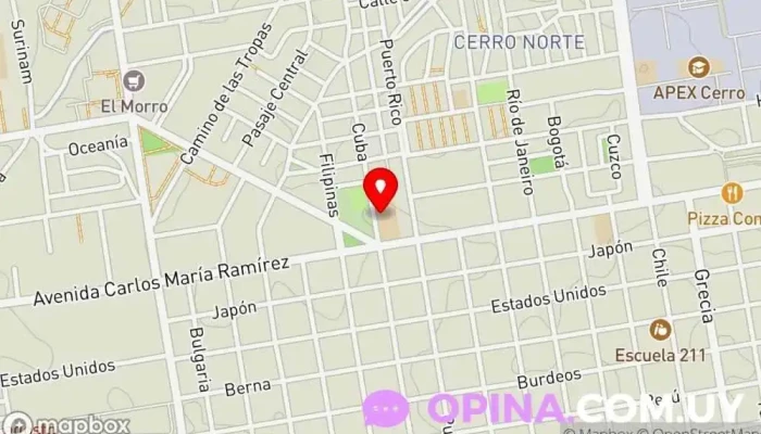 mapa de Colegio San José OMI Escuela en Montevideo