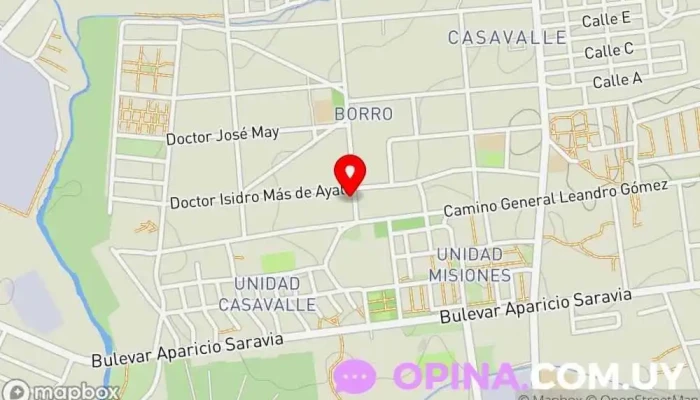 mapa de Colegio Santa Bernardita Institución educativa en Montevideo