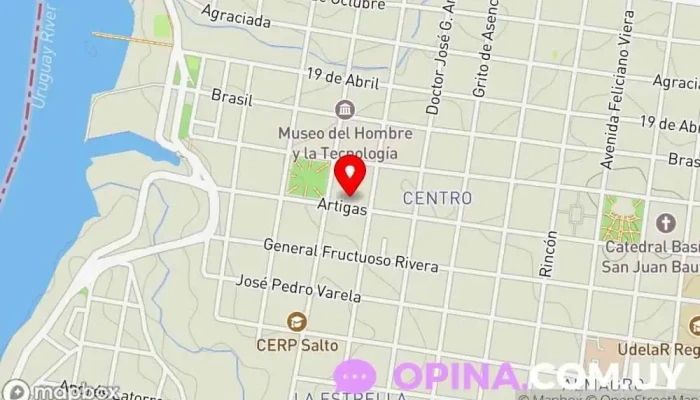 mapa de Colegio Y Liceo Nuestra Señora Del Carmen Colegio privado en Salto