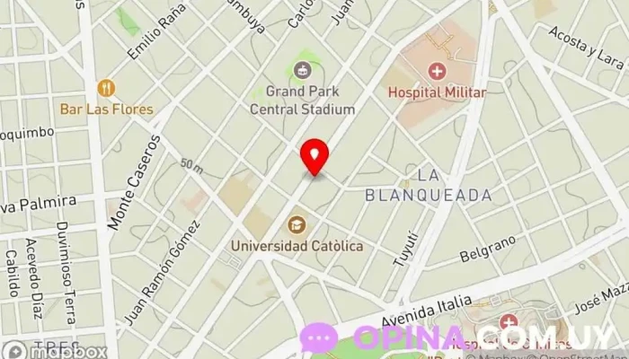 mapa de Colonia de verano EL HORMIGUERO Escuela, Club, Piscina cubierta, Centro de recreo en Montevideo