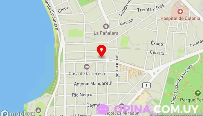 mapa de Colonia English House Centro educativo en Colonia